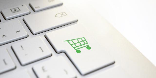 clavier avec un bouton boutique